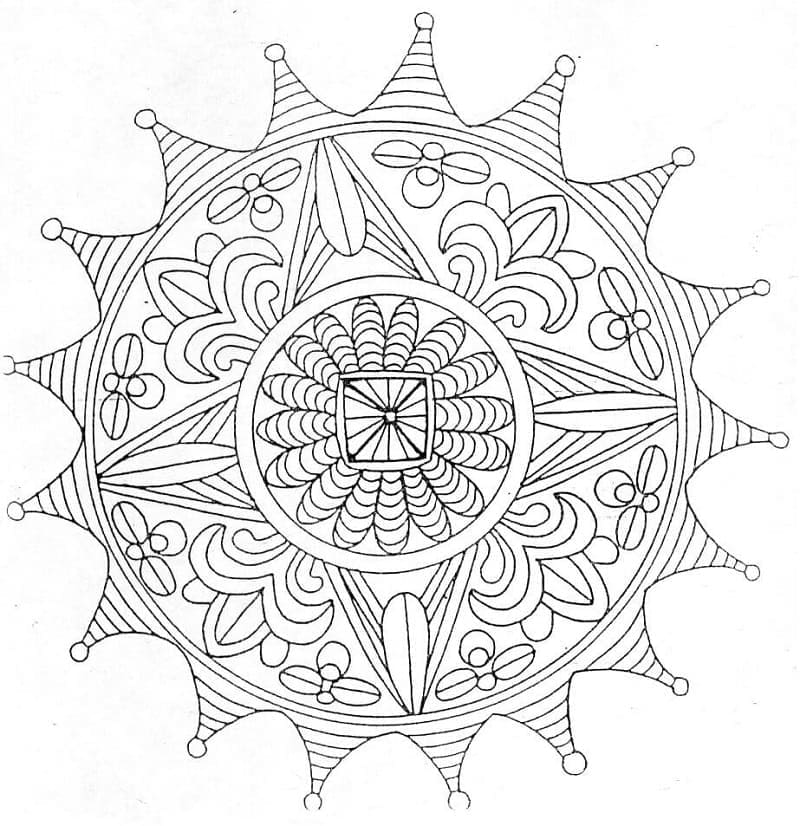 Mandalas Abstraits 7
